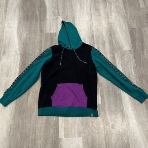 L. L. Bean Cozy Color-block Hoodie Women’s Aztec print sz L tall